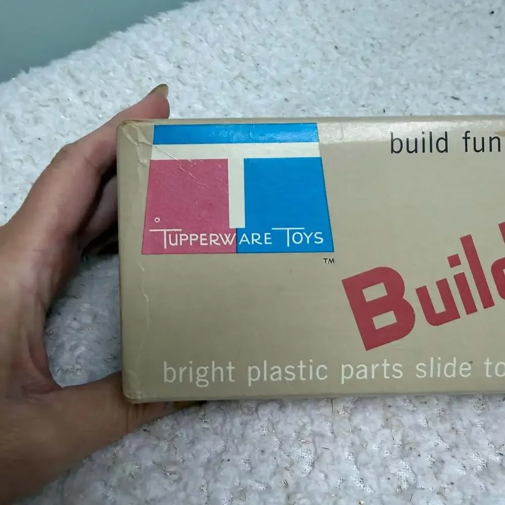 Vintage 1965 Tupperware Tupper Toys Build-O-Fun Set No. 101 Original Box